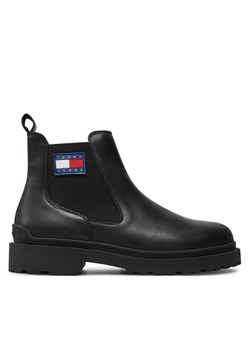 Sztyblety Tommy Jeans EM0EM01448 Czarny ze sklepu eobuwie.pl w kategorii Buty zimowe męskie - zdjęcie 181255868