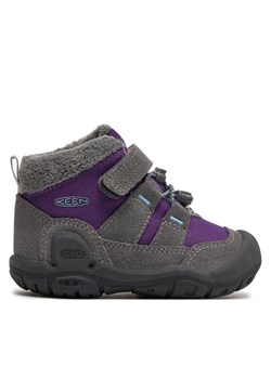 Trekkingi Keen Knotch Chukka 1026741 Szary ze sklepu eobuwie.pl w kategorii Buty zimowe dziecięce - zdjęcie 181256025