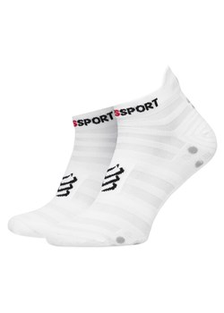 Skarpety Niskie Unisex Compressport Pro Racing Socks v4.0 Ultralight Run Low XU00051B Biały ze sklepu eobuwie.pl w kategorii Skarpetki damskie - zdjęcie 181256097