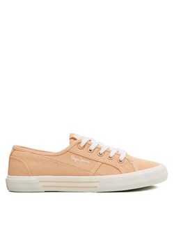 Tenisówki Pepe Jeans Brady Basic W PLS31287 Pomarańczowy ze sklepu eobuwie.pl w kategorii Trampki damskie - zdjęcie 181256125