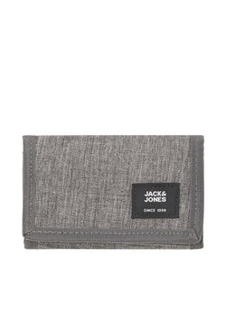 Duży Portfel Męski Jack&Jones Jaceastside 12228262 Szary ze sklepu eobuwie.pl w kategorii Portfele męskie - zdjęcie 181256266