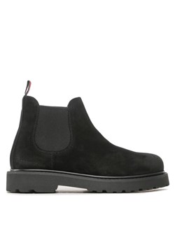 Sztyblety Tommy Jeans Tommy Jeans Suede Boot EM0EM01205 Czarny ze sklepu eobuwie.pl w kategorii Buty zimowe męskie - zdjęcie 181256778