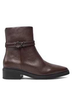 Botki Calvin Klein HW0HW02183 Brązowy ze sklepu eobuwie.pl w kategorii Botki - zdjęcie 181256787