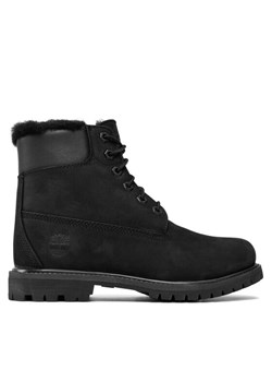 Trapery Timberland 6In Premium Shearling TB0A1U7S0011 Czarny ze sklepu eobuwie.pl w kategorii Workery damskie - zdjęcie 181256945