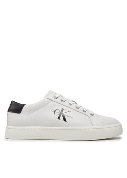 Sneakersy Calvin Klein Jeans Classic Cupsole Laceup Low Lth YM0YM00491 Biały ze sklepu eobuwie.pl w kategorii Trampki męskie - zdjęcie 181257076
