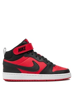 Sneakersy Nike Court Borough Mid 2 (Gs) CD7782 602 Czarny ze sklepu eobuwie.pl w kategorii Buty sportowe dziecięce - zdjęcie 181257187