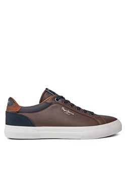 Sneakersy Pepe Jeans PMS30839 Brązowy ze sklepu eobuwie.pl w kategorii Trampki męskie - zdjęcie 181257326