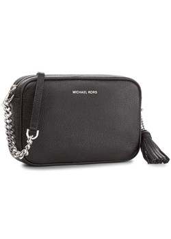 Torebka MICHAEL Michael Kors Ginny 32F7SGNM8L Czarny ze sklepu eobuwie.pl w kategorii Listonoszki - zdjęcie 181257646