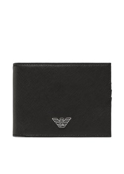 Duży Portfel Męski Emporio Armani Y4R165 Y138E 81072 Czarny ze sklepu eobuwie.pl w kategorii Portfele męskie - zdjęcie 181257897