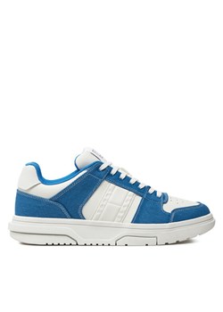 Sneakersy Tommy Jeans The Brooklyn Mix Material EM0EM01428 Niebieski ze sklepu eobuwie.pl w kategorii Trampki męskie - zdjęcie 181258138