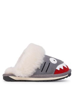 Kapcie EMU Australia Shark Slipper K12436 Szary ze sklepu eobuwie.pl w kategorii Kapcie dziecięce - zdjęcie 181258289