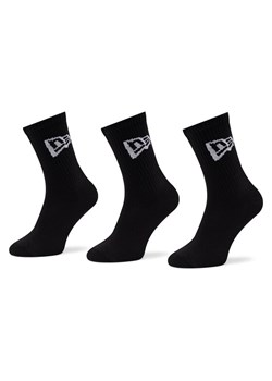 Zestaw 3 par wysokich skarpet unisex New Era Flag Crew 13113643 Czarny ze sklepu eobuwie.pl w kategorii Skarpetki męskie - zdjęcie 181258587
