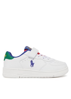 Sneakersy Polo Ralph Lauren Master Court Ps RL02438101 Biały ze sklepu eobuwie.pl w kategorii Buty sportowe dziecięce - zdjęcie 181258885