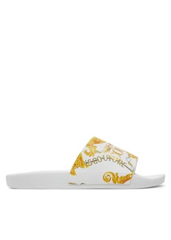 Klapki Versace Jeans Couture 77YA3SQ4 ZS834 Biały ze sklepu eobuwie.pl w kategorii Klapki męskie - zdjęcie 181259447