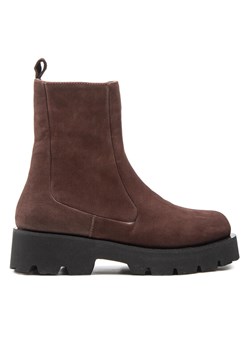 Botki Simple SL-15-02-000049 Brązowy ze sklepu eobuwie.pl w kategorii Botki - zdjęcie 181259859