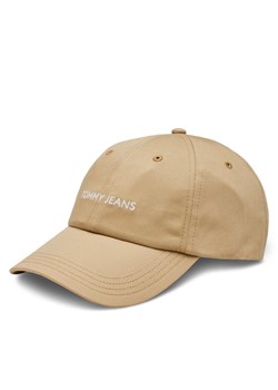 Czapka z daszkiem Tommy Jeans Tjm Linear Logo Cap AM0AM12024 Beżowy ze sklepu eobuwie.pl w kategorii Czapki z daszkiem męskie - zdjęcie 181260207
