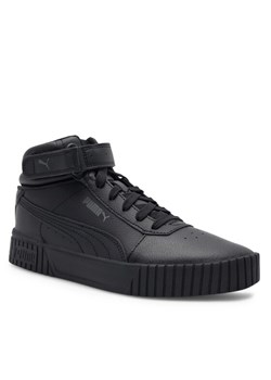 Sneakersy Puma Carina 2.0 Mid Jr 38737601 Czarny ze sklepu eobuwie.pl w kategorii Trampki dziecięce - zdjęcie 181260517