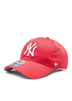 Czapka z daszkiem 47 Brand MLB New York Yankees Raised Basic '47 MVP B-RAC17CTP-BE Różowy ze sklepu eobuwie.pl w kategorii Czapki dziecięce - zdjęcie 181260639