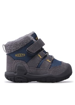 Trekkingi Keen Knotch Chukka 1026817 Niebieski ze sklepu eobuwie.pl w kategorii Buty zimowe dziecięce - zdjęcie 181261166