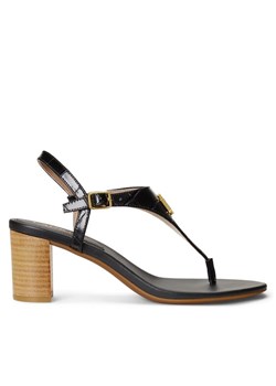 Sandały LAUREN RALPH LAUREN Westcott Ii 802904280001 Czarny ze sklepu eobuwie.pl w kategorii Sandały damskie - zdjęcie 181261189