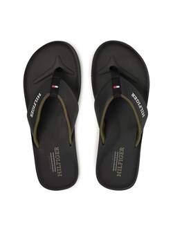 Japonki Tommy Hilfiger Padded Comfort Hilfiger B Sandal FM0FM05440 Czarny ze sklepu eobuwie.pl w kategorii Klapki męskie - zdjęcie 181261616