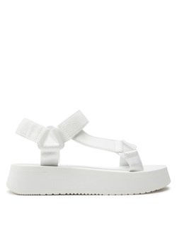 Sandały Calvin Klein Jeans Sandal Velcro Webbing Dc YW0YW01353 Biały ze sklepu eobuwie.pl w kategorii Sandały damskie - zdjęcie 181261719