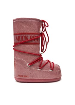 Śniegowce Moon Boot Icon Junior Glitter 80D3400290 Różowy - id: 0000304572111 - marki Moon Boot - 181261767 Śniegowce Moon Boot Icon Junior Glitter 80D3400290 Różowy ze sklepu eobuwie.pl w kategorii Buty zimowe dziecięce - zdjęcie 181261767
