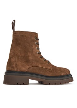 Trzewiki Gant Ramzee Mid Lace Boot 27683423 Brązowy ze sklepu eobuwie.pl w kategorii Buty zimowe męskie - zdjęcie 181262199