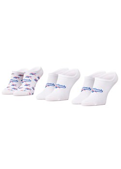 Zestaw 3 par stopek unisex Reebok Cl Fo Invisible Sock 3P GG6680 Biały ze sklepu eobuwie.pl w kategorii Skarpetki męskie - zdjęcie 181262279