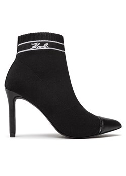 Botki KARL LAGERFELD KL31352 Czarny ze sklepu eobuwie.pl w kategorii Botki - zdjęcie 181262299