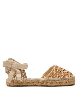 Espadryle Manebi Yucatan Flat Valenciana Espadrilles G 1.3 P0 Beżowy ze sklepu eobuwie.pl w kategorii Espadryle damskie - zdjęcie 181262848