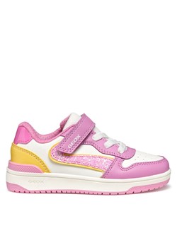 Sneakersy Geox J Washiba J55HXA 0BCEW C8F2V S Różowy ze sklepu eobuwie.pl w kategorii Buty sportowe dziecięce - zdjęcie 181263015