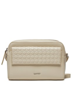 Torebka Calvin Klein Calvin Mini Quilt Camera Bag K60K611884 Écru ze sklepu eobuwie.pl w kategorii Listonoszki - zdjęcie 181263157