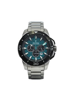 Zegarek Festina Chrono Bike 20641/3 Srebrny ze sklepu eobuwie.pl w kategorii Zegarki - zdjęcie 181263348