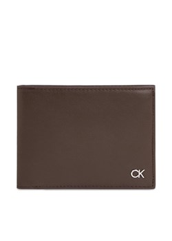 Duży Portfel Męski Calvin Klein Metal Ck K50K511689 Czarny ze sklepu eobuwie.pl w kategorii Portfele męskie - zdjęcie 181263429