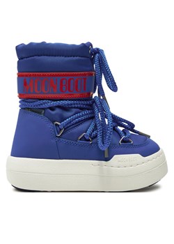 Śniegowce Moon Boot Junior Park Boot 80D3440020 Niebieski ze sklepu eobuwie.pl w kategorii Buty zimowe dziecięce - zdjęcie 181263515