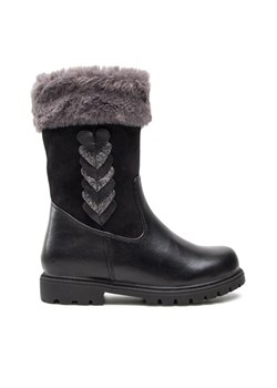 Kozaki Nelli Blu CS1575-03 Czarny ze sklepu eobuwie.pl w kategorii Buty zimowe dziecięce - zdjęcie 181263965
