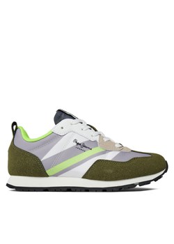Sneakersy Pepe Jeans Foster Boy Print PBS30554 Zielony ze sklepu eobuwie.pl w kategorii Buty sportowe dziecięce - zdjęcie 181264179