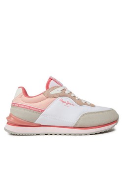 Sneakersy Pepe Jeans London Seal G PGS40003 Biały ze sklepu eobuwie.pl w kategorii Buty sportowe dziecięce - zdjęcie 181264527