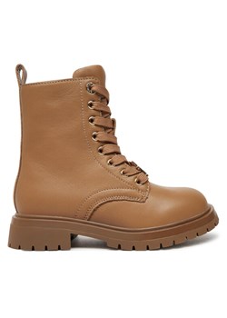 Trapery Tommy Hilfiger Lace-Up Bootie T3A5-33568-0092 M Brązowy ze sklepu eobuwie.pl w kategorii Buty zimowe dziecięce - zdjęcie 181264598