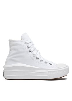 Trampki Converse Chuck Taylor All Star Move Platform 568498C Biały ze sklepu eobuwie.pl w kategorii Trampki damskie - zdjęcie 181264607