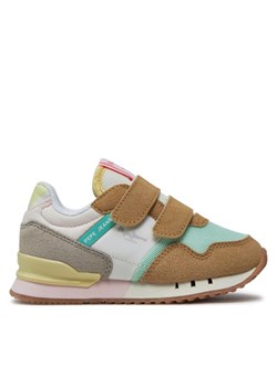 Sneakersy Pepe Jeans London Urban Gk PGS30599 Beżowy ze sklepu eobuwie.pl w kategorii Buty sportowe dziecięce - zdjęcie 181264935