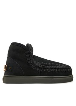 Śniegowce Mou Eskimo Sneaker Big Metal Logo FW111008A Czarny ze sklepu eobuwie.pl w kategorii Śniegowce damskie - zdjęcie 181265086