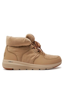 Botki Skechers Glacial Ultra - Trend Up 144194 Beżowy ze sklepu eobuwie.pl w kategorii Botki - zdjęcie 181265478