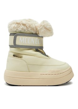 Śniegowce Moon Boot Junior Park Strap 80D3440030 Beżowy ze sklepu eobuwie.pl w kategorii Buty zimowe dziecięce - zdjęcie 181265518