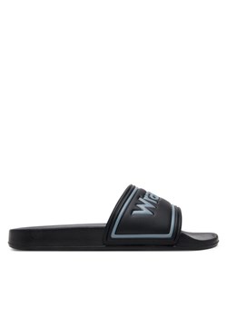 Klapki Wrangler Avwewll Silder Men Low 20251042 Czarny ze sklepu eobuwie.pl w kategorii Klapki męskie - zdjęcie 181265578