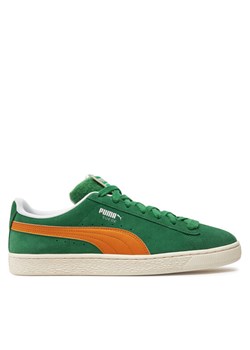 Sneakersy Puma Suede Patch 395388-01 Zielony ze sklepu eobuwie.pl w kategorii Trampki męskie - zdjęcie 181265715