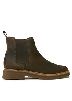 Sztyblety Clarks Clarkdale Easy 261735327 Brązowy ze sklepu eobuwie.pl w kategorii Buty zimowe męskie - zdjęcie 181265767