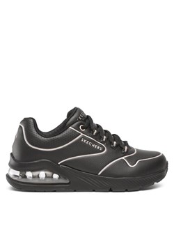 Sneakersy Skechers Uno 2 Golden Trim 155637/BKGD Czarny ze sklepu eobuwie.pl w kategorii Buty sportowe damskie - zdjęcie 181266057