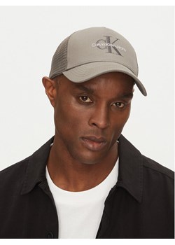 Czapka z daszkiem Calvin Klein Jeans Monologo LV04G5065G Szary ze sklepu eobuwie.pl w kategorii Czapki z daszkiem męskie - zdjęcie 181266239